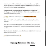 Coinigy coupon verification screenshot
