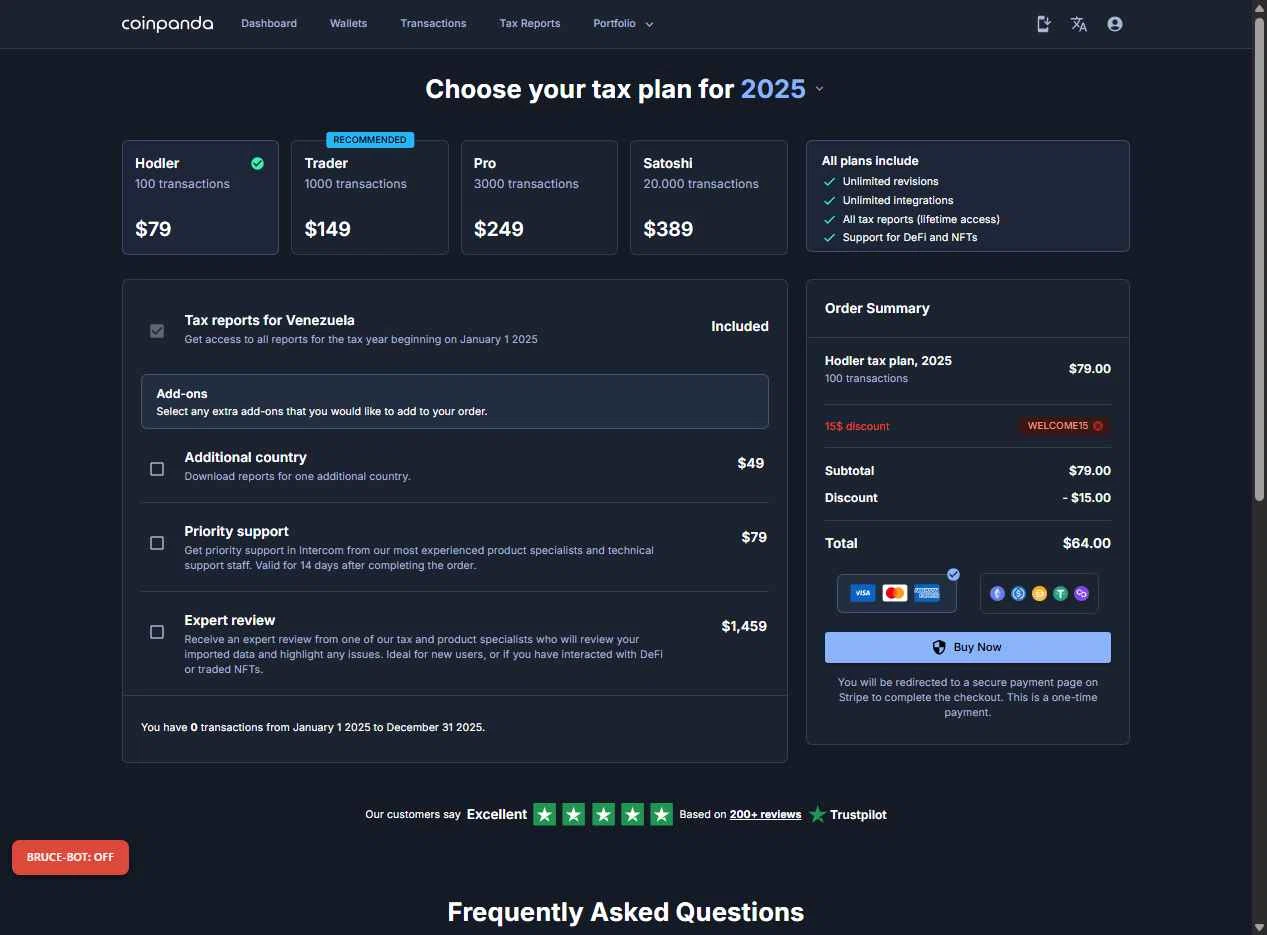 Coinpanda checkout page showing Coinpanda coupon code box | Screenshot taken by SimplyCodes community member on Dec 18, 2025