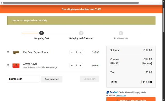 Cole-TAC checkout page showing Cole-TAC promo code box | Screenshot taken by SimplyCodes community member on Aug 3, 2025