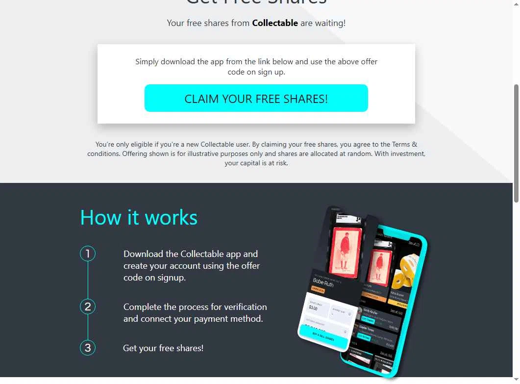 Collectable checkout page showing Collectable promo code box | Screenshot taken by SimplyCodes community member on May 16, 2025