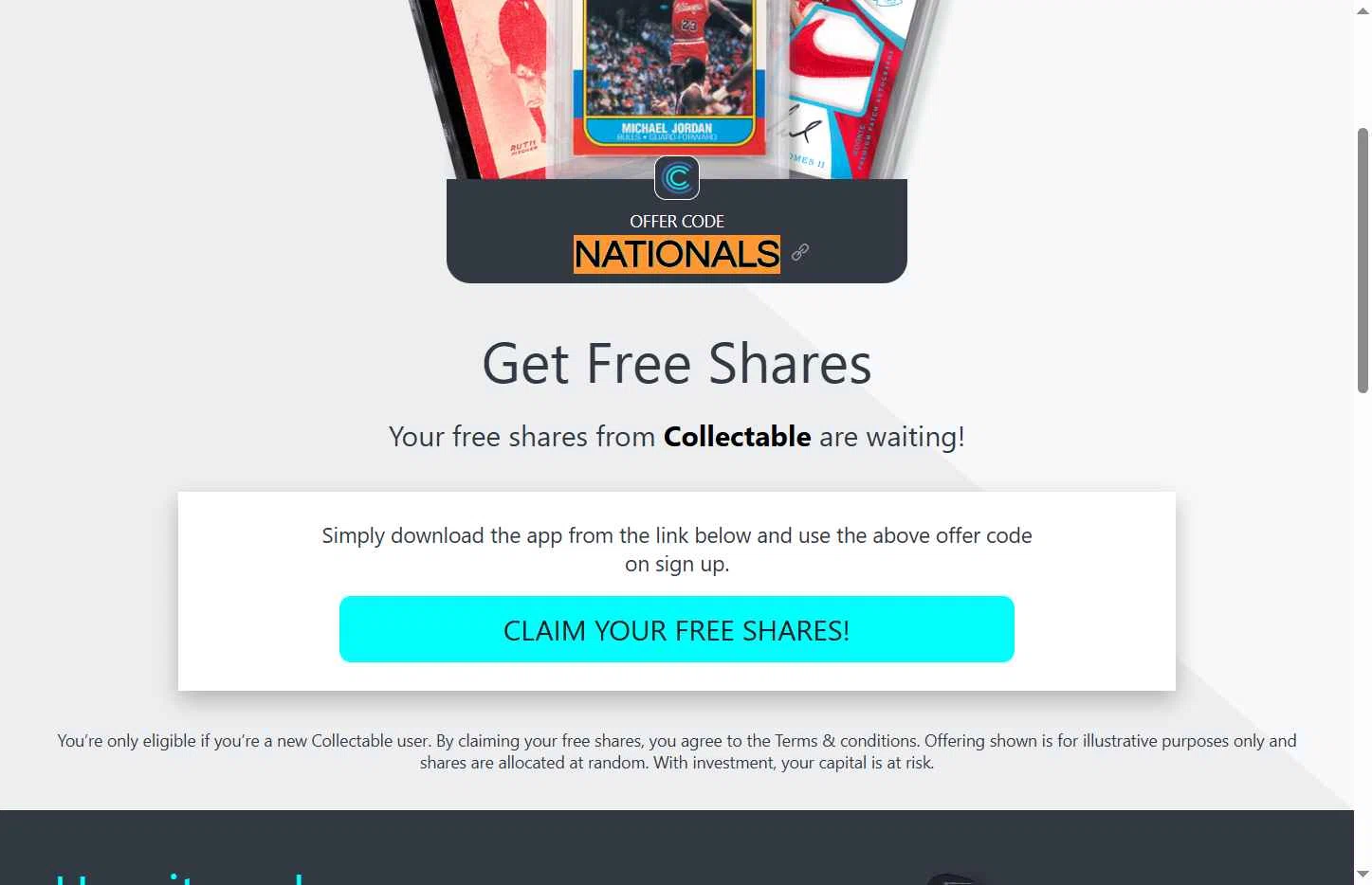 Collectable checkout page showing Collectable promo code box | Screenshot taken by SimplyCodes community member on Jun 14, 2025