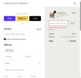 Collection Prints coupon verification screenshot