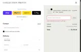 Collection Prints coupon verification screenshot