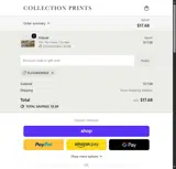 Collection Prints coupon verification screenshot
