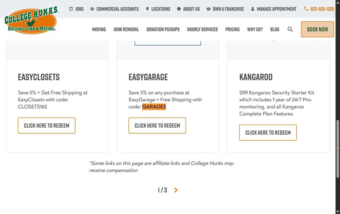 College HUNKS checkout page showing College HUNKS promo code box | Screenshot taken by SimplyCodes community member on Oct 2, 2025