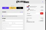 CollegeWares coupon verification screenshot
