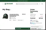 Colorado State Rams coupon verification screenshot