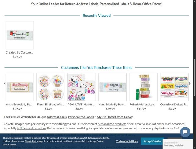 Colorful Images checkout page showing Colorful Images coupon code box | Screenshot taken by SimplyCodes community member on Aug 12, 2025