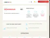 MEMORIESUS coupon verification screenshot