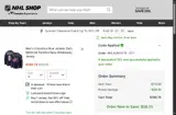 Columbus Blue Jackets Shop coupon verification screenshot