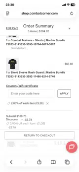 CL26 coupon verification screenshot