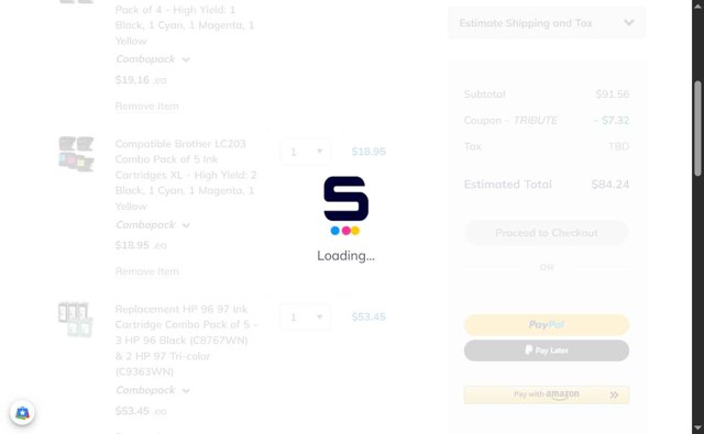 CompAndSave.Com checkout page showing CompAndSave.Com coupon code box | Screenshot taken by SimplyCodes community member on Aug 27, 2025