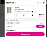 SAVE15 coupon verification screenshot