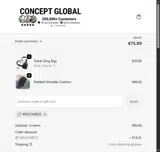 WELCOME25 coupon verification screenshot
