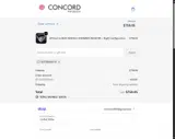 CONCORD AEROSPACE coupon verification screenshot