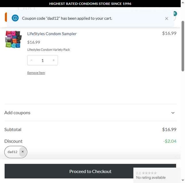 Condom Depot checkout page showing Condom Depot promo code box | Screenshot taken by SimplyCodes community member on Aug 28, 2025