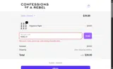 REBEL10 coupon verification screenshot