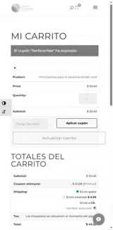 FANFAVORITES coupon verification screenshot