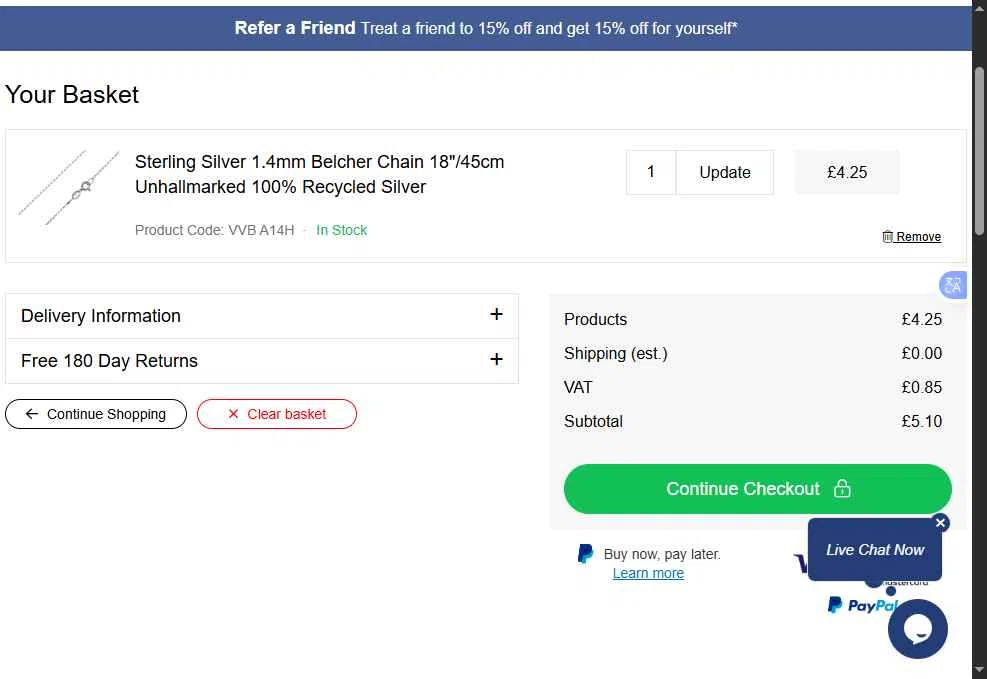 Cooksongold checkout page showing Cooksongold discount code box | Screenshot taken by SimplyCodes community member on Dec 10, 2025