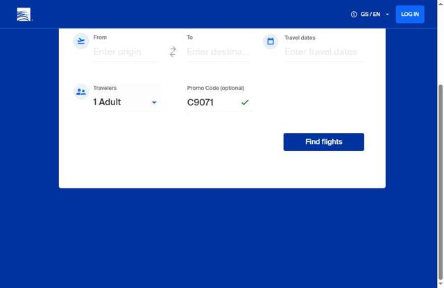 Copa Airlines checkout page showing Copa Airlines promo code box | Screenshot taken by SimplyCodes community member on Sep 29, 2025