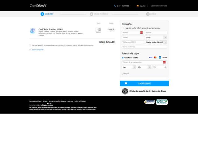 Corel Draw checkout page showing Corel Draw coupon code box | Screenshot taken by SimplyCodes community member on Aug 26, 2025