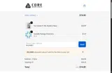 Core Nutritionals coupon verification screenshot