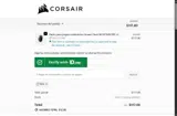 Corsair coupon verification screenshot