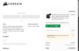Corsair coupon verification screenshot