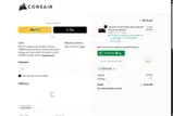 Corsair coupon verification screenshot