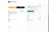 Corsair coupon verification screenshot