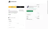 Corsair coupon verification screenshot