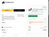 Corsair coupon verification screenshot