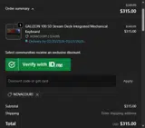 Corsair coupon verification screenshot