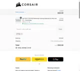 Corsair coupon verification screenshot