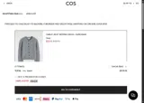 COS coupon verification screenshot