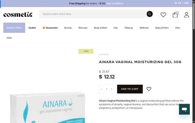 Cosmetis checkout page showing Cosmetis discount code box | Screenshot taken by SimplyCodes community member on Jul 24, 2025