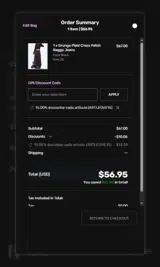 ARTLEOVE15 coupon verification screenshot