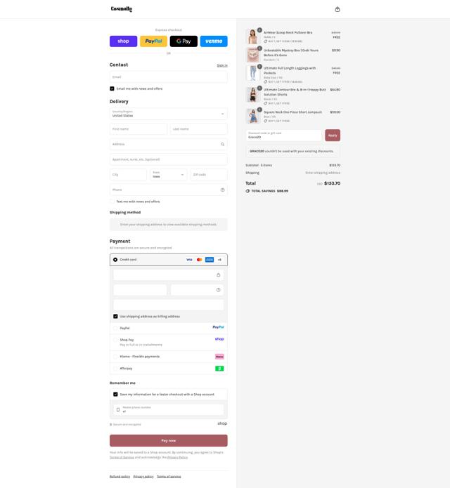 Cosmolle checkout page showing Cosmolle promo code box | Screenshot taken by SimplyCodes community member on Sep 9, 2025