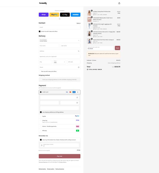 Cosmolle checkout page showing Cosmolle promo code box | Screenshot taken by SimplyCodes community member on Sep 9, 2025