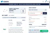 Costa Sunglasses coupon verification screenshot