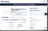 Costa Sunglasses coupon verification screenshot