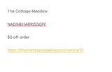The Cottage Meadow coupon verification screenshot