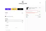 Cotton & Crete coupon verification screenshot