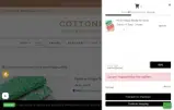 Cottoneer coupon verification screenshot