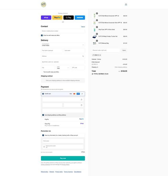 CoTZ checkout page showing CoTZ discount code box | Screenshot taken by SimplyCodes community member on Sep 13, 2025
