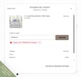 Country Village Shoppe coupon verification screenshot