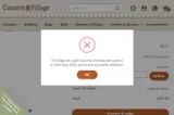 Country Village Shoppe coupon verification screenshot