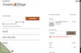 Country Village Shoppe coupon verification screenshot