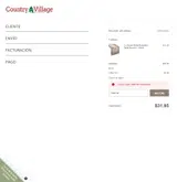 Country Village Shoppe coupon verification screenshot