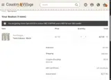 Country Village Shoppe coupon verification screenshot
